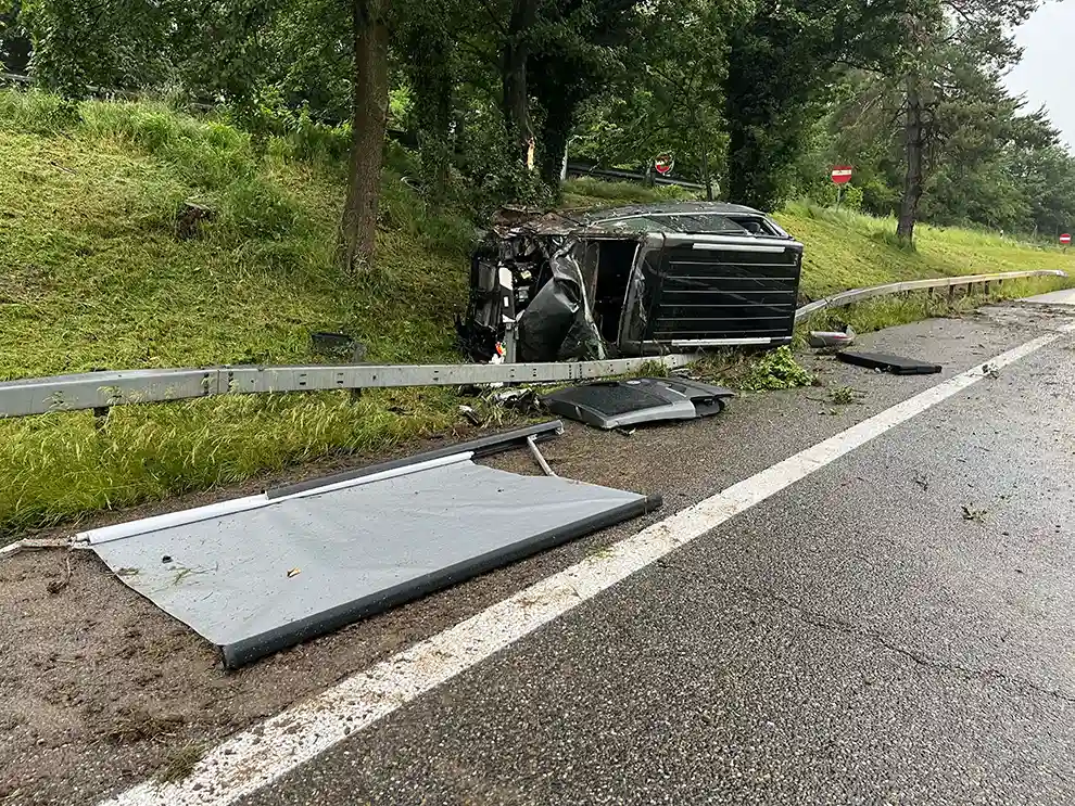 Goldach: Selbstunfall auf Autobahn Goldach: Selbstunfall auf Autobahn