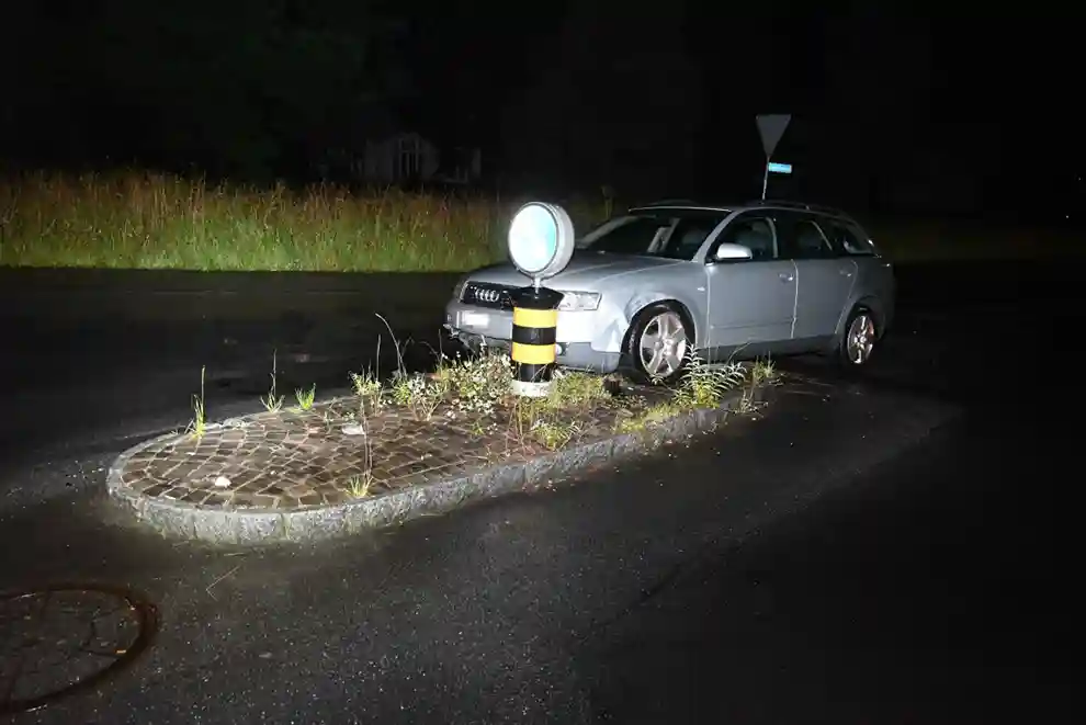 Berneck SG – Selbstunfall in alkoholisiertem Zustand