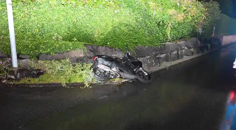 Rebstein SG – Selbstunfall mit Roller in fahrunfähigem Zustand