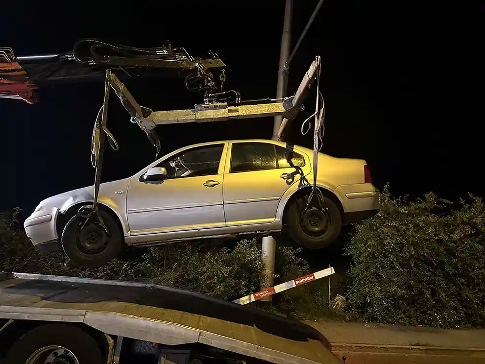 Selbstunfall auf der Fürstenlandstrasse Selbstunfall auf der Fürstenlandstrasse