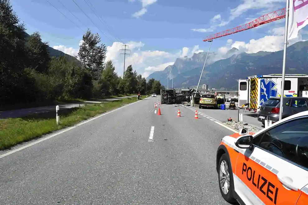 Zizers GR – Verkehrsunfall fordert zwei verletzte Personen