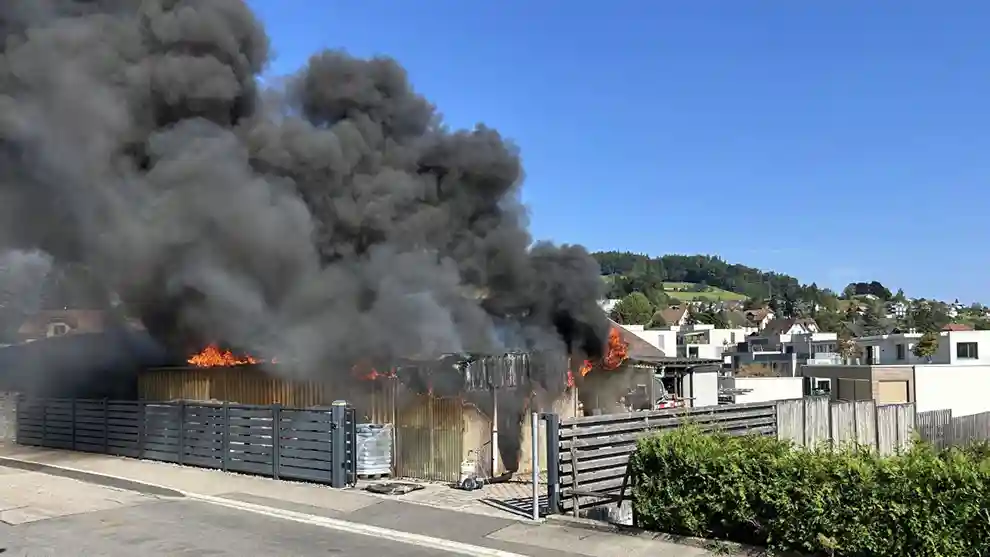 Beinwil am See AG – Brand in Gartenbaubetrieb