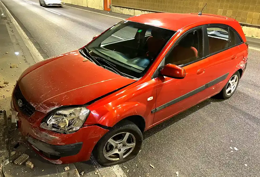 St.Gallen – Beim Spurwechsel verunfallt