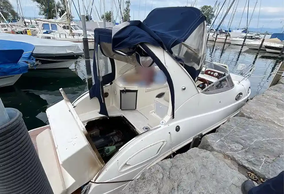 Steinach SG – Rauchentwicklung auf Motorboot