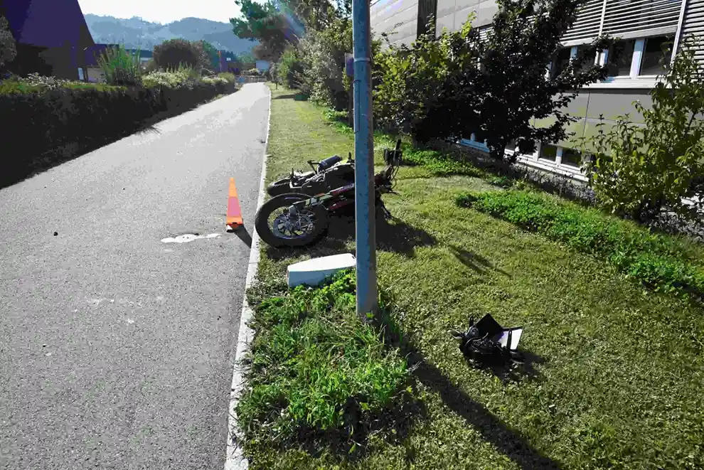 Thal – Selbstunfall mit Motorrad – fahrunfähig