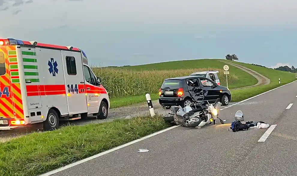 Lommis TG – Rollerfahrer bei Kollision verletzt