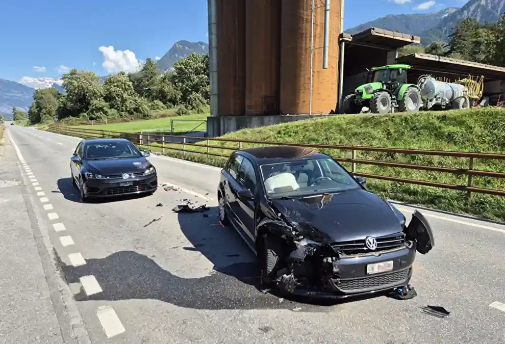 Chur GR –Wegen Katze gebremst – Zwei Verletzte bei Auffahrunfall