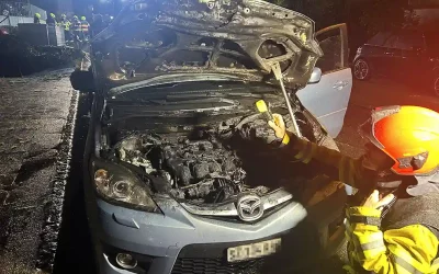 Goldau SZ – Fahrzeugbrand