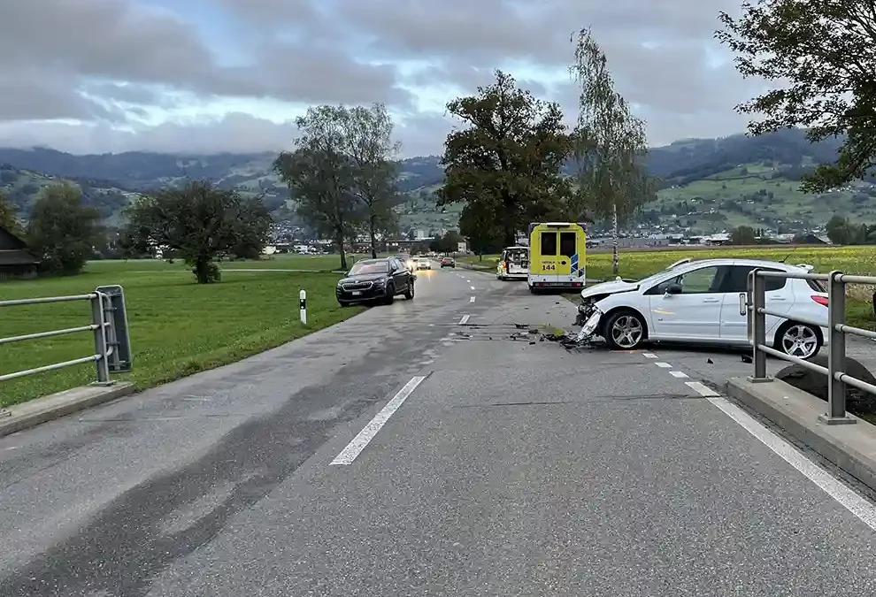 Altstätten SG – Unfall zwischen zwei Autos