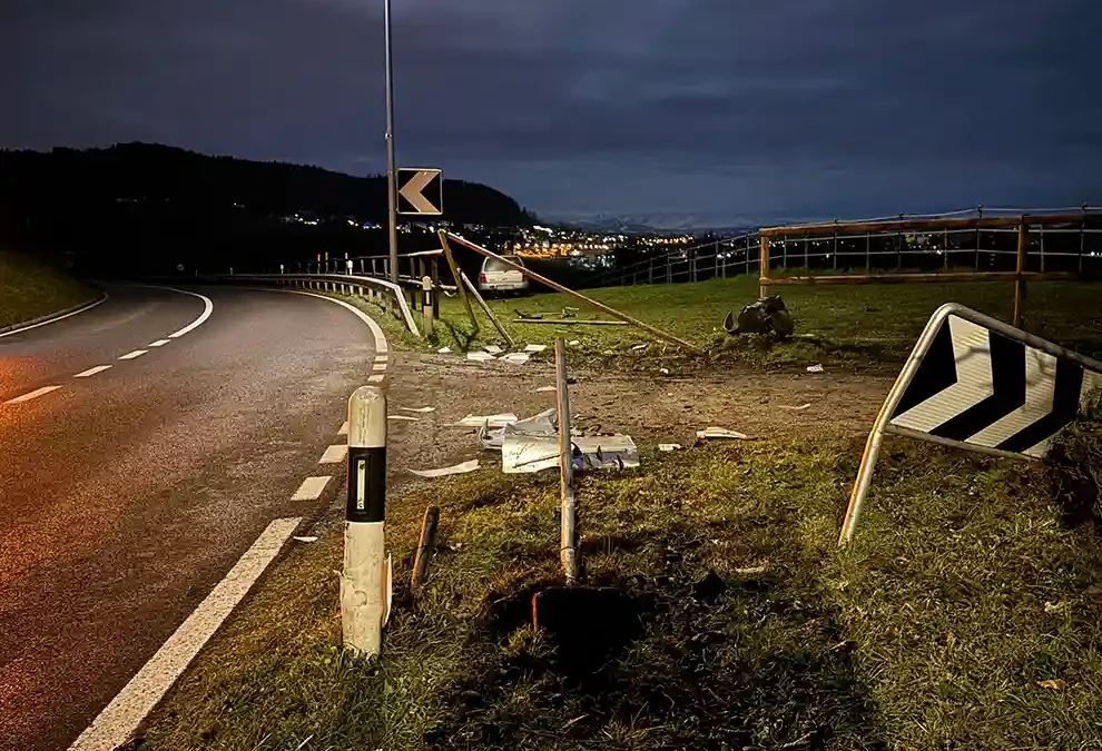 Bettwiesen TG – Alkoholisiert verunfallt