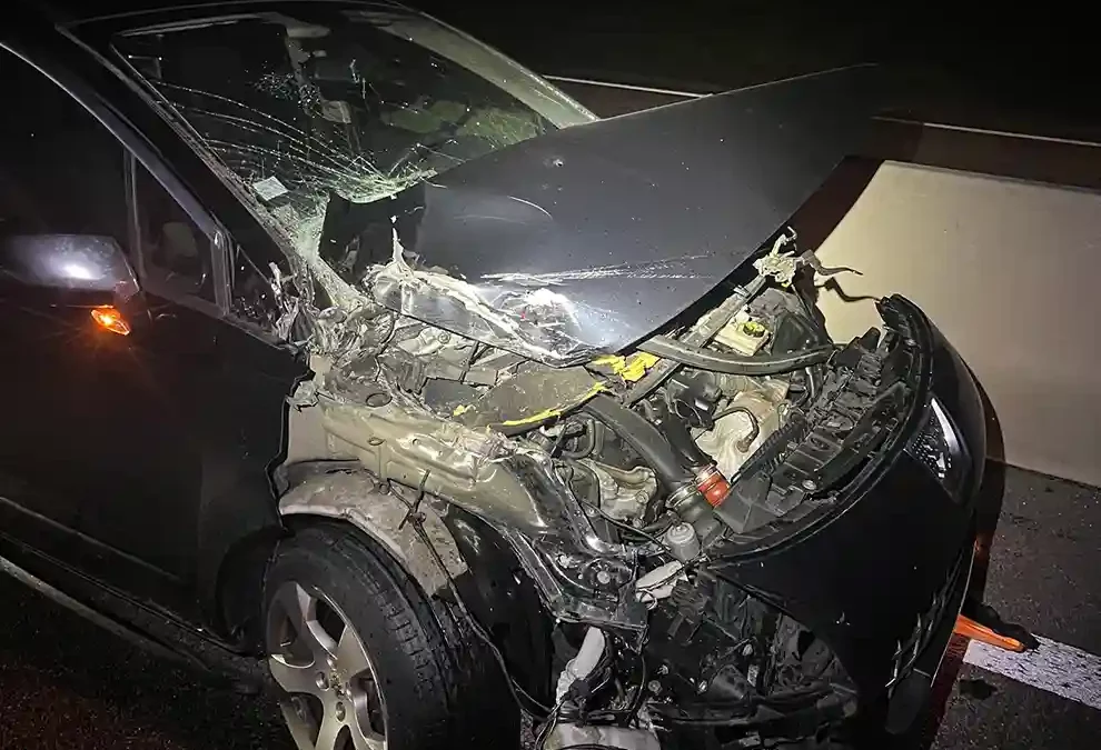 Dagmersellen LU –  Auffahrunfall auf Autobahn A2 – eine Person verletzt