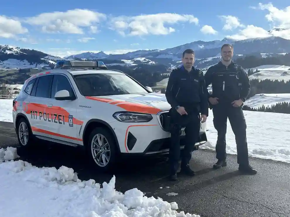 Deutscher Polizist im Praktikum bei der Kantonspolizei Appenzell Ausserrhoden
