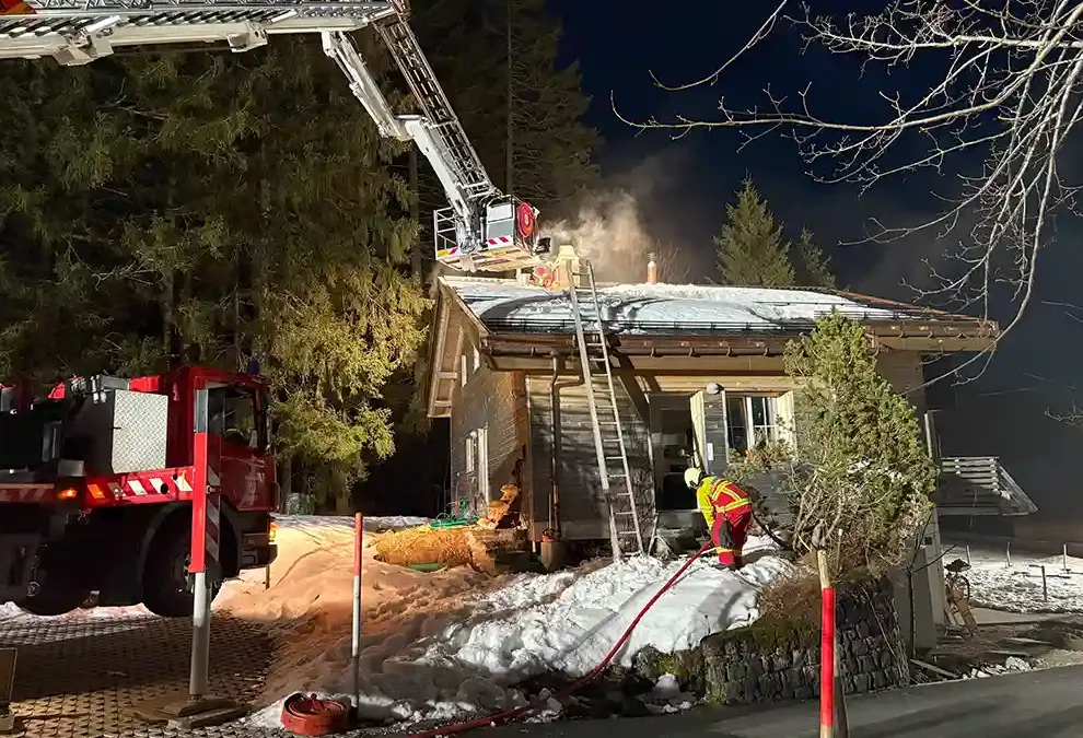 Amden SG – Brand in Einfamilienhaus