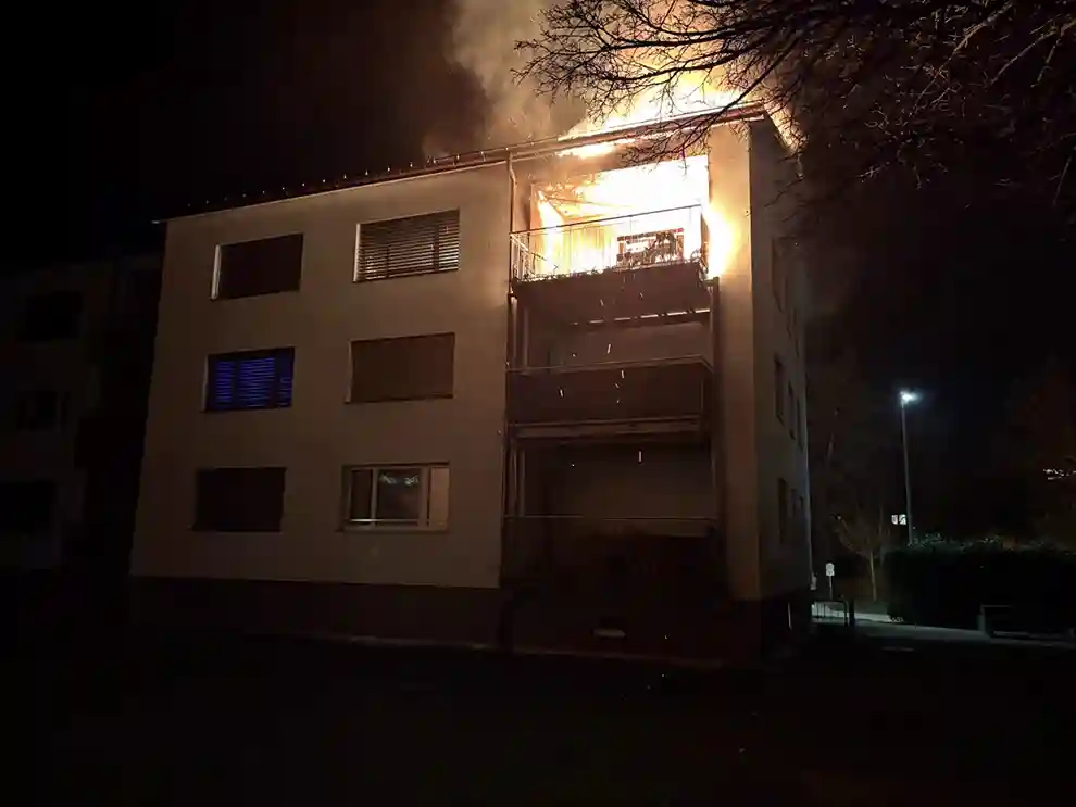 Aarau AG - Wohnung nach Brand unbewohnbar