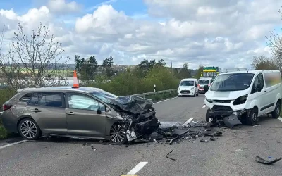 Diessenhofen TG – Bei Frontalkollision verletzt
