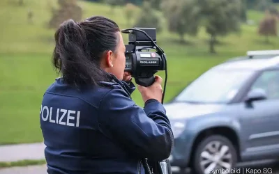 Kanton St.Gallen – 14 Schnellfahrer angehalten