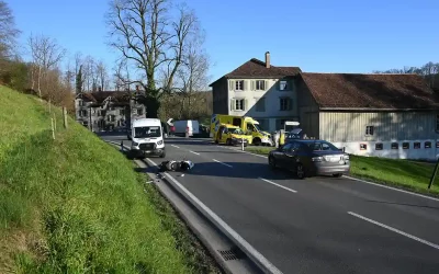 Gossau SG – Verletzter Motorradfahrer nach Verkehrsunfall