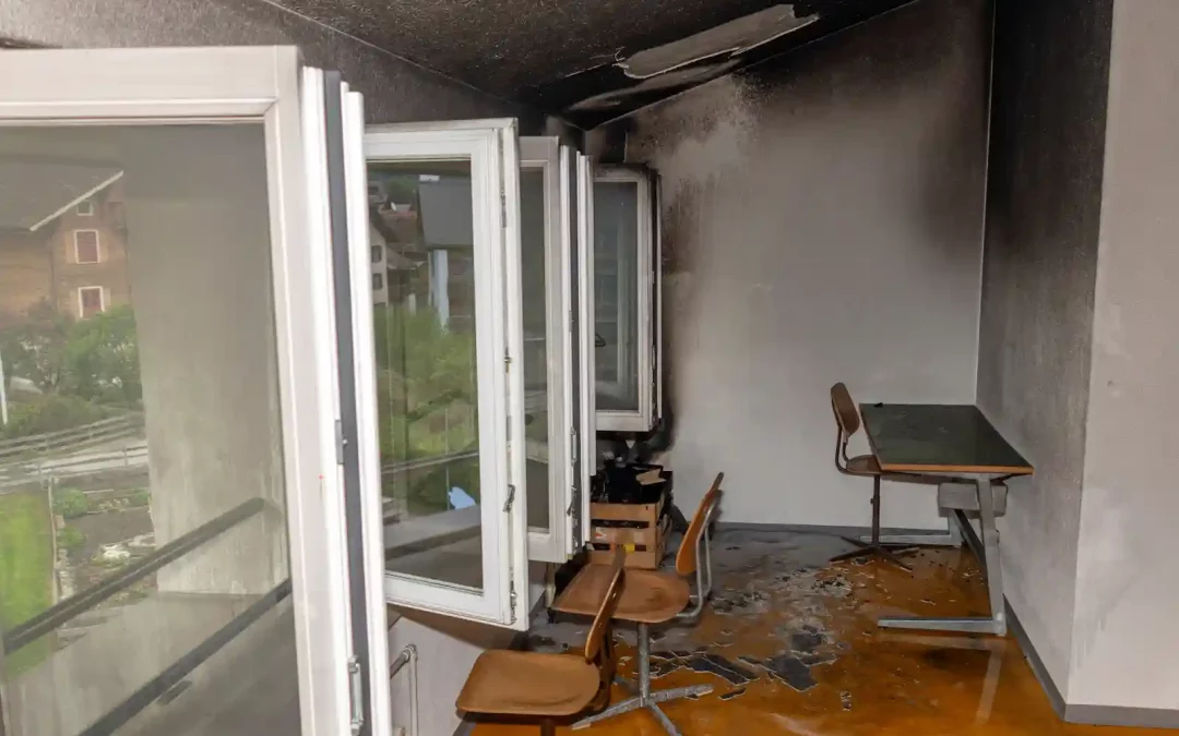 Schiers GR – Feuerwehreinsatz in Schulhaus