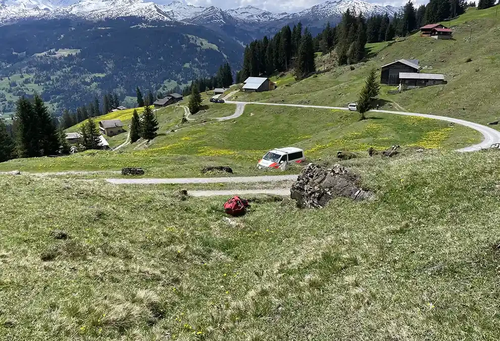 Pany GR – Verletzter bei Gleitschirmunfall