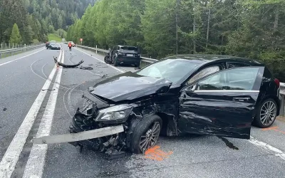 Splügen GR – Sechs Verletze bei Verkehrsunfall