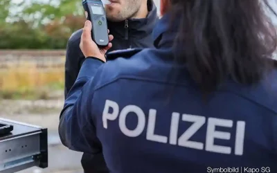 Kanton St.Gallen – Fahrunfähige und alkoholisierte Verkehrsteilnehmende