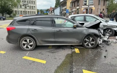 Aarau AG – Irrfahrt endete mit heftiger Kollision
