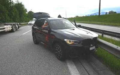 Salez SG – Zeugenaufruf nach Kollision auf Autobahn