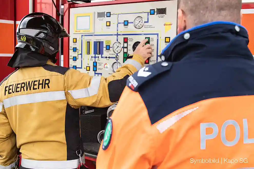 St.Gallen SG – Brand in Industriebetrieb