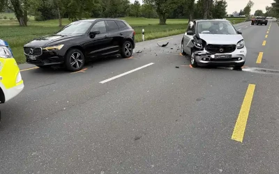 Thal SG – Auffahrkollision zwischen zwei Autos