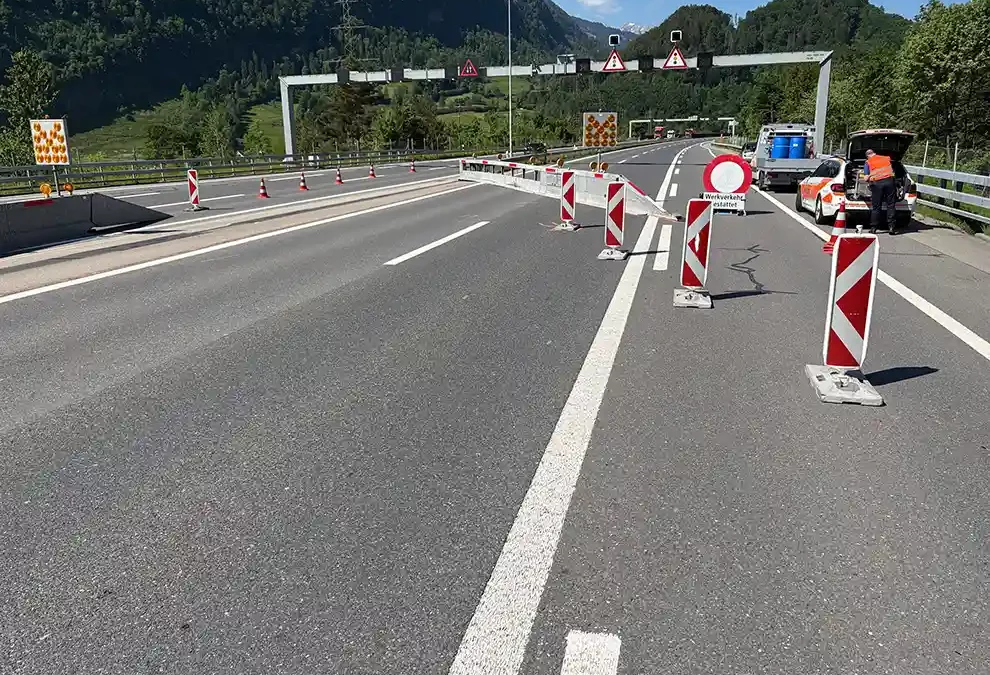 Walenstadt SG – Nach Unfall auf Autobahn weitergefahren
