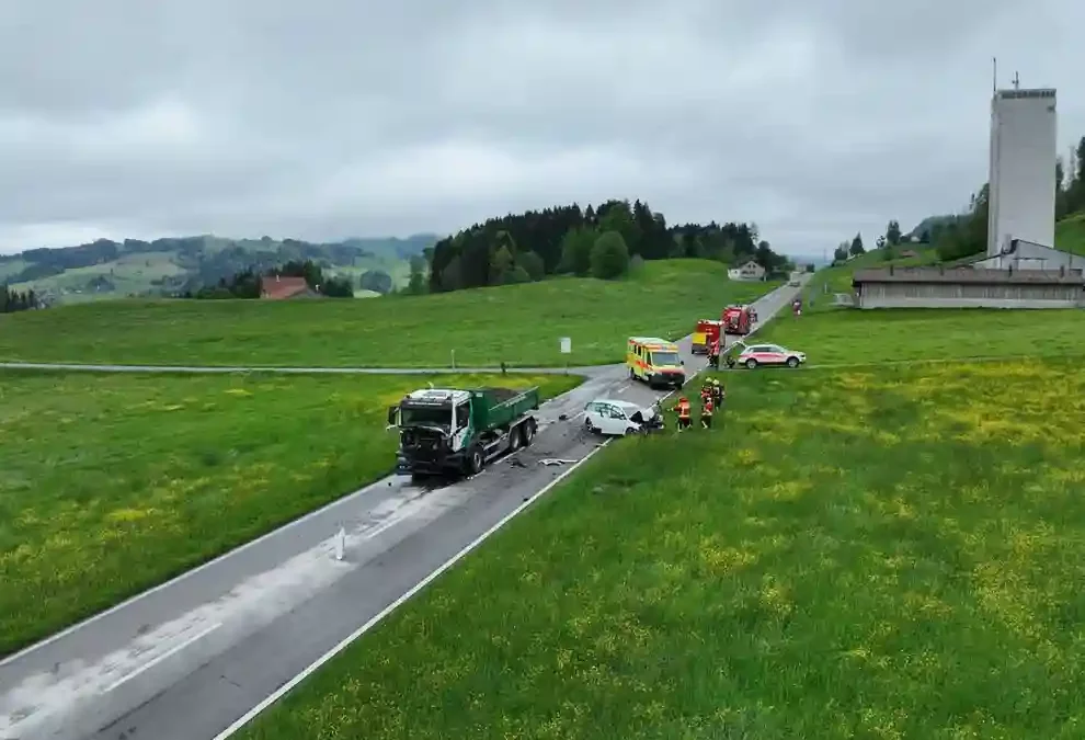 Verkehrsunfall in Stein AR