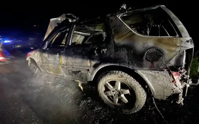 Mesocco GR – Fahrzeugbrand auf der A13
