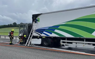 Dagmersellen  LU – Brand Sattelmotorfahrzeug – Autobahn A2 vorübergehend gesperrt