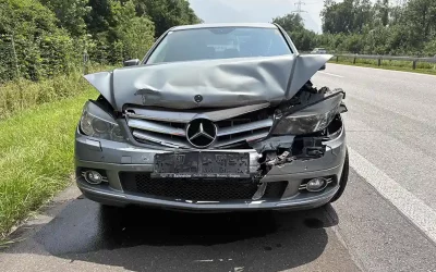 Buchs SG – Unfall auf Autobahn – fahrunfähig