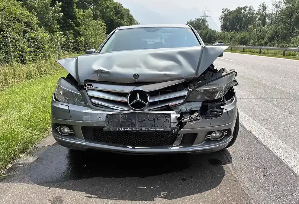 Buchs SG – Unfall auf Autobahn – fahrunfähig