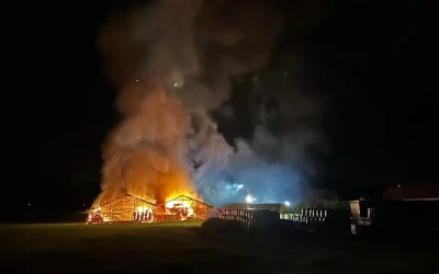 Gränichen AG –  Lagerhallen niedergebrannt