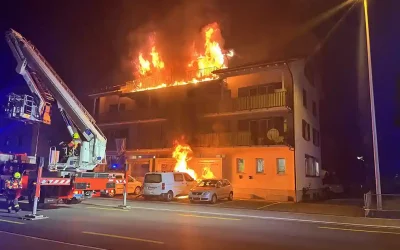 Schmerikon SG – Brand von Mehrfamilienhaus