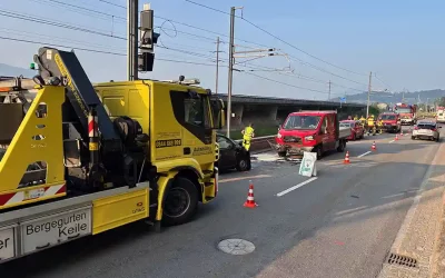 St. Margrethen SG – Unfall zwischen Auto und Lieferwagen