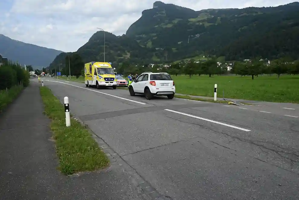 Trübbach SG – Fussgängerin bei Unfall verletzt