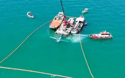 Stadt Luzern – Bergung des Leichtflugzeuges im Vierwaldstättersee erfolgreich abgeschlossen
