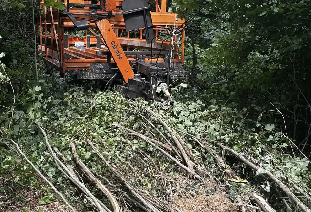 Mülligen AG – Ballensammler im Wald abgestellt