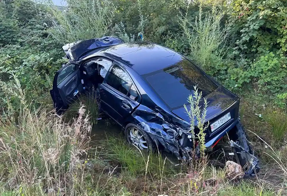 Villmergen AG – Selbstunfall verläuft glimpflich