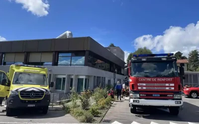 Freiburg – Brandausbruch in einem Klassenzimmer in der Glâne