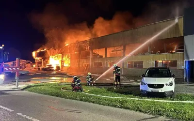 Freiburg – Brand eines Unternehmens in Murist